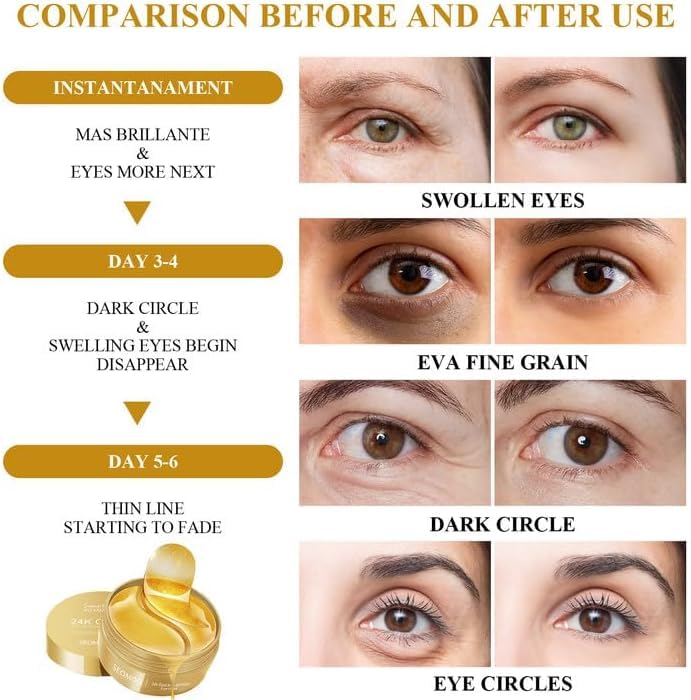 Botani Gold Under Eye Gel Patches - 60 Pads
